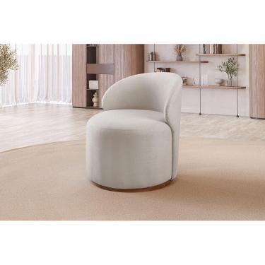 Imagem de Poltrona Moderna Brenda linho Nude 100
