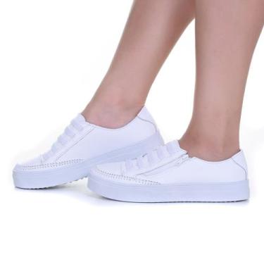 Imagem de Sapatênis Feminino Sola Alta Prático, Leve e Confortável Para o Seu Di