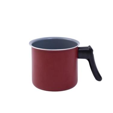 Imagem de Leiteira antiaderente de alumínio 12cm - Oikos, U, Vermelho