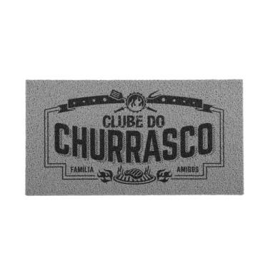 Imagem de Capacho Kapazi Vinil CLUBE DO CHURRASCO 40CM X 75CM
