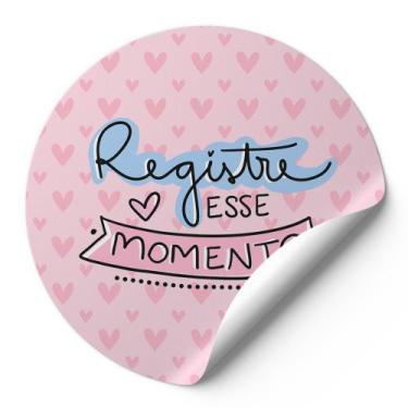 Imagem de 120 Etiquetas Auto Colante Adesivos Redondos Registre Esse Momento Fun