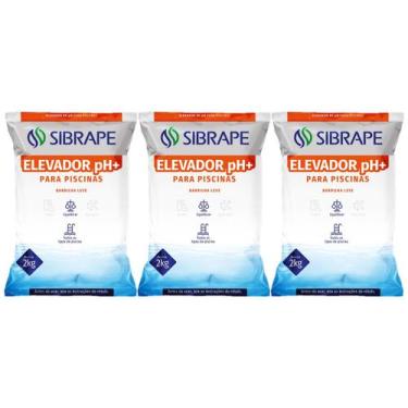 Imagem de Kit 3x Elevador De Ph Para Piscina Barrilha Sibrape 2 Kg, Elevador de 
