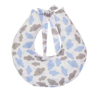 Imagem de Almofada de Amamentação Nuvem Azul 55x55 - Pandora Baby Enxovais