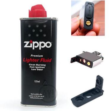Imagem de Fluido p/ Isqueiro Zippo 125ml + Borracha Anti-evaporação Junta Univer