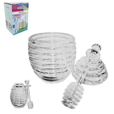 Imagem de Porta mel / meleira com pegador de acrilico 13,8x8,5cm na caixa - Fwb