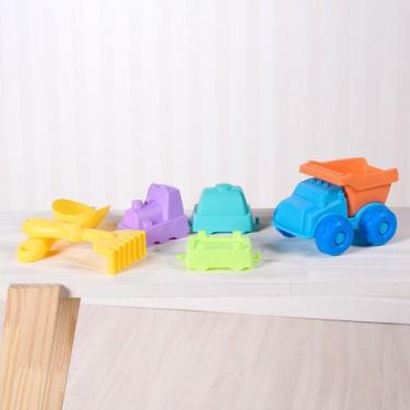 Imagem de Brinquedo Praia Caminhão 6Pçs   Sortido - Bene Casa, Caminhão 6 Peças,