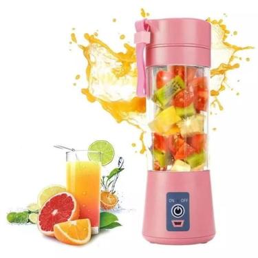 Imagem de Mini Liquidificador Portátil Shake Juice Cup Rosa - DRAIK