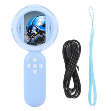 Imagem de Microscópio para Crianças, Lupa Portátil Portátil para Crianças, Mini Microscópio Digital para Crianças Brinquedos de Ciências Educacionais, Presentes de Aniversário de Natal