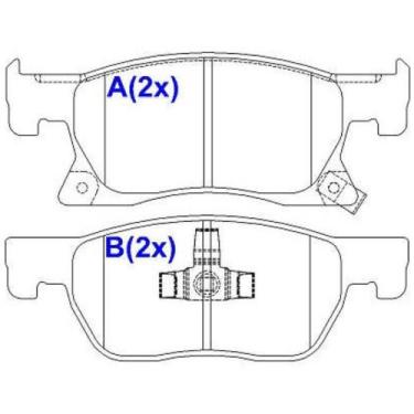Imagem de Pastilha de Freio Dianteiro Chevrolet Cruze 2017 a 2024 SYL