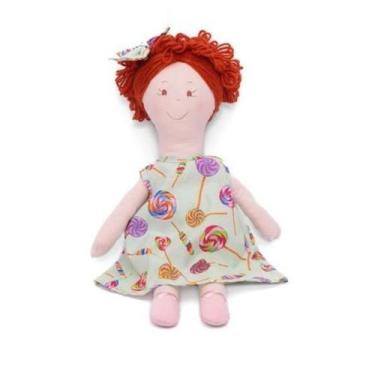 Imagem de Vestido Infantil para Bebê de 1 Ano + Boneca de Pano + Laço de Cabelo 