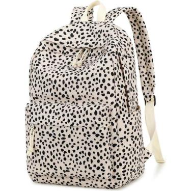 Imagem de Mochila escolar BTOOP Leopard para adolescentes e mulheres, laptop de 