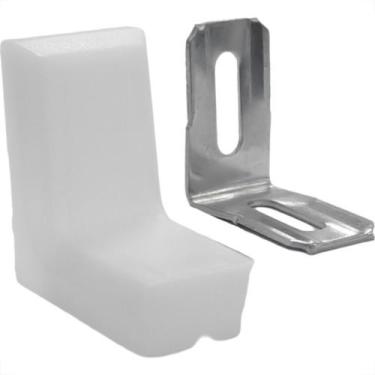 Imagem de Cantoneira Para Moveis Jomarca ''L'' Com Capa Plastica Branca Pacote C