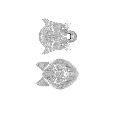 Imagem de Tatuagem temporária, cabeça de leão, tatuagens de leão, resiliência, resistente à água, aparência de tatuagem real, dura de 1 a 2 semanas,18 x 11 cm