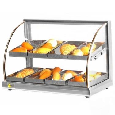 Imagem de AD8 - Estufa Alfa para salgados de 8 bandejas Dupla Prata - 127V - Ome