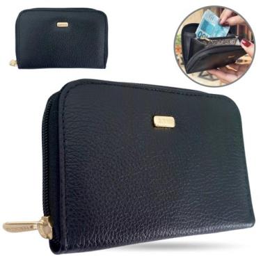 Imagem de Carteira Feminina Pequena de Zíper Couro Floater Legítimo - Roder, Pre