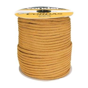 Imagem de Corda caminhoneiro trançada 10mm x 147m ouro vonder