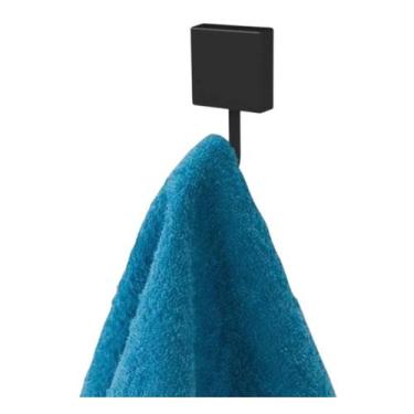 Imagem de Suporte Gancho Multiuso Em AÇo Carbono Preto Pratico Future