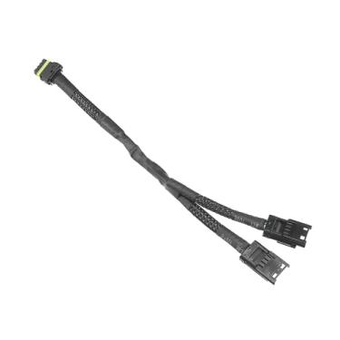 Imagem de VekAuto Car Bus EFI Y Splitter Cable 558-465 para EFI for Terminator x EFI System for Dominator TERMX-Y-6 Can Bus Y-Splitter Harness 1 to 2 Conversor Nylon trançado tubo acessórios automotivos