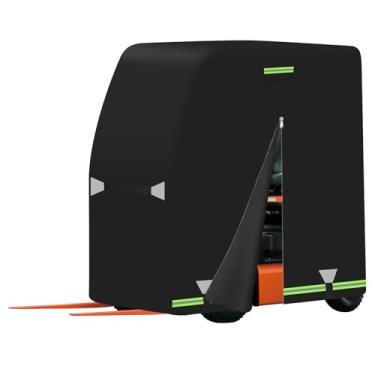 Imagem de DHGSIUT Capa Para Empilhadeira, Resistente À Chuva Todas As Condições Climáticas, 600D Oxford Com Zíper E Faixas Refletivas, Adequada Empilhadeiras De Até 8.000 Lb, Acessórios Proteção Solar, Neve R