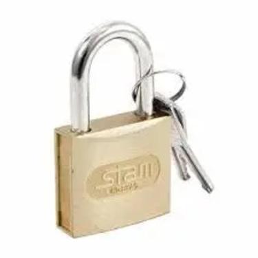 Imagem de Cadeado Stam 40mm Latonado - 22528