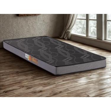 Imagem de Colchao Solteiro D23 Perola 0,88x1,88x0,14m Polar Cinza e Preto