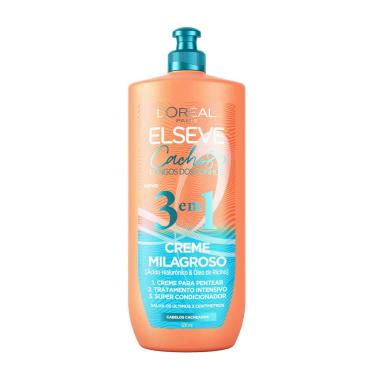 Imagem de Creme Milagroso 3 em 1 L'Oréal Paris Elseve Cachos Longos Dos Sonhos 500ml