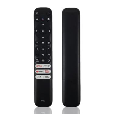 Imagem de Controle remoto de voz OEM RC813 FMB1 adequado para Smart TV TCL QLED, funciona com Google Assistant, 55Q750G 43Q750G 65QM850G