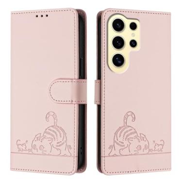 Imagem de MVVKKY Capa e bolsa transversal para celular Galaxy M55 5G (para Galaxy M55 5G/rosa)