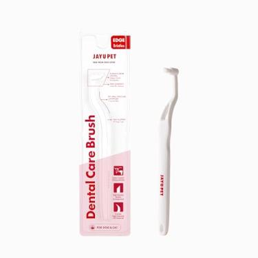Imagem de JAYU PET Escova de dentes dentária (cerdas de borda) 1ea - Escova de dentes micro redonda para cães, escova de dentes de gato, cuidados dentários, perfeita para gatinhos e raças pequenas com cerdas em