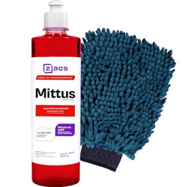 Imagem de Shampoo Automotivo Mittus Lava Autos Neutro Zacs + Luva Microfibra Vintex