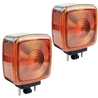 Imagem de Par de luz de seta Fender, compatível com Chevy Chevrolet Kodiak C60 C70 C4500 C4500 C5500 C6500 C7500 GMC Topkick C4500 C5000 C5500 C6000 C6500 C700 00 C7 500, para 15148648 luzes laterais