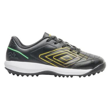 Imagem de Chuteira Society Umbro BR Futsal Infantil, Preto, 36