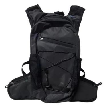 Imagem de Mochila Hidratação Reforçada Preta 2 Litros Grande Com Refil - HNQ