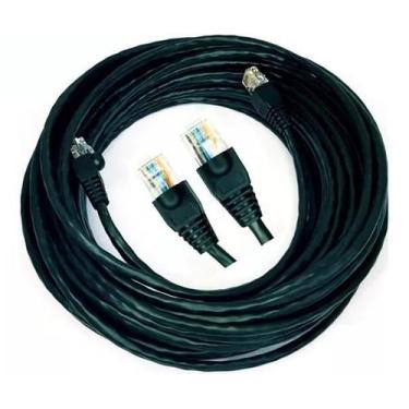 Imagem de Kit 3 Cabos Rede Ethernet C/Rj45 Cat5E 20Mts Menor Valor - New Line Ca