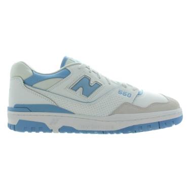 Imagem de New Balance Tênis masculino 550, Branco/azul neblina/nuvem de chuva, 39