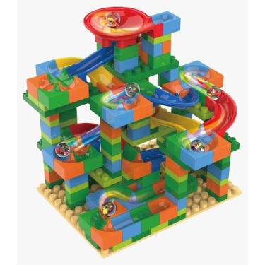 Imagem de Pista Gigante Corrida Bolinha Gude Montar Labirinto 221 Pç - Arktoys