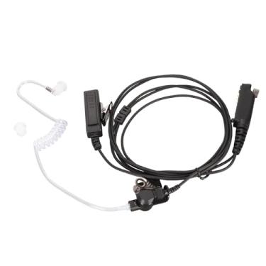 Imagem de Yunir Sepura STP8000 STP9000 Acoustic Tube Headphone 2 Way Radio Fone de Ouvido Com Push to Talk Microfone, Clipes Collar para Esportes, Caminhadas, Corrida, Caça
