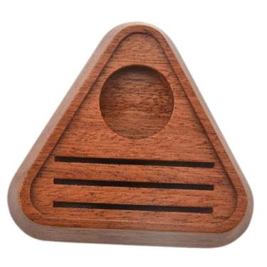 Imagem de ＫＬＫＣＭＳ Suporte de tela de disco de café de madeira, acessórios de base de armazenamento, compacto, reutilizável, resistente, organizador de rede de, Marrom