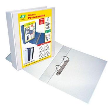 Imagem de Fichário revestido cristal oficio branco 75mm ACP