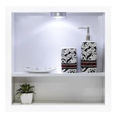 Imagem de Nicho Banheiro Porcelanato box 40x40x11 Borda De Alumínio. - Belo Nich
