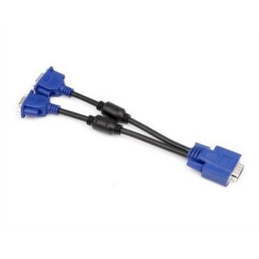 Imagem de Cabo Adaptador 1 Vga Macho X 2 Vga Fêmea 10Cm