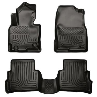 Imagem de Husky Liners 99731 serve para Mazda CX-5 2013-16 Tapetes de piso dianteiro e 2º assento, preto