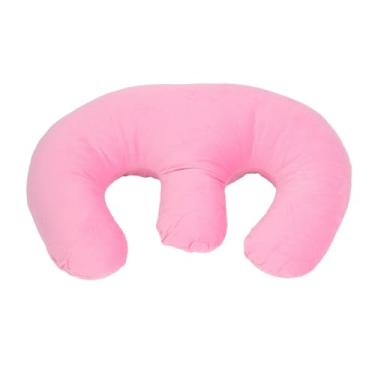 Imagem de Travesseiro de peito feminino mesa de massagem macia almofada de apoio de peito almofada prevenção de rugas para salão de spa massagem de beleza feita de material de algodão