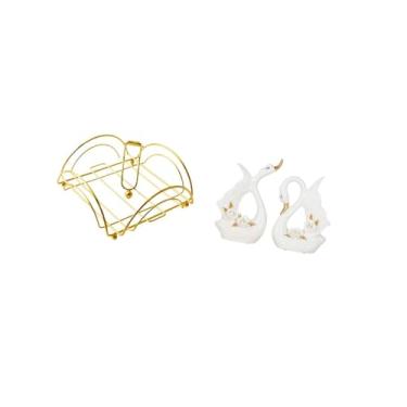 Imagem de Fenteer Elegante Porta-guardanapos de Cerâmica com Braço Pesado, Decorativo, para Mesa, para Bar, Café, Hotel E Estante de Livros