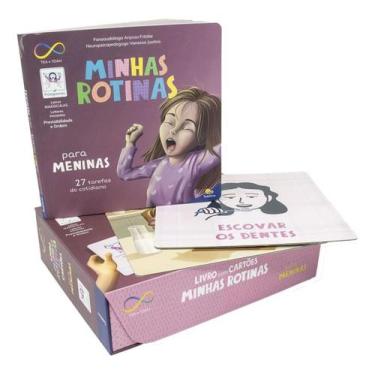 Imagem de Livro Minhas Rotinas Cartões Neurodiversidade Tea Tdha Menina Comunica