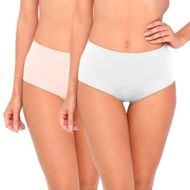 Imagem de Kit/2 Calcinha Alta Love Secret 819304 Classic Algodão T.P/XG, GG, 531