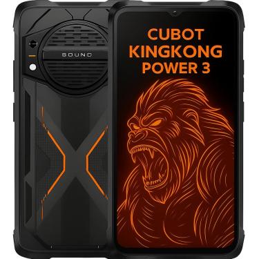 Imagem de Smartphone Celular Gamer KingKong Power 3, 256GB, 6GB RAM, Indestrutível, À Prova d’Água IP68/IP69K, Android 14, Tela 6,58, 120Hz, Câmera 100MP, PRETO