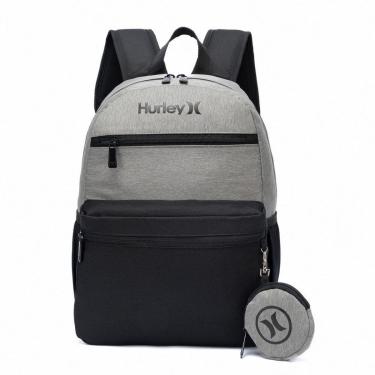 Imagem de Mochila Hurley Casual Masculina Reforçada Notebook Chaveiro Original 18 Litros-Masculino