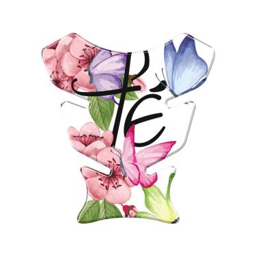 Imagem de Adesivo Protetor De Tanque Moto Honda Yamaha Fé Colorido