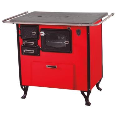 Imagem de Fogão A Lenha C Forninho Caixa Dir Vermelho Fornos Pinhal N2